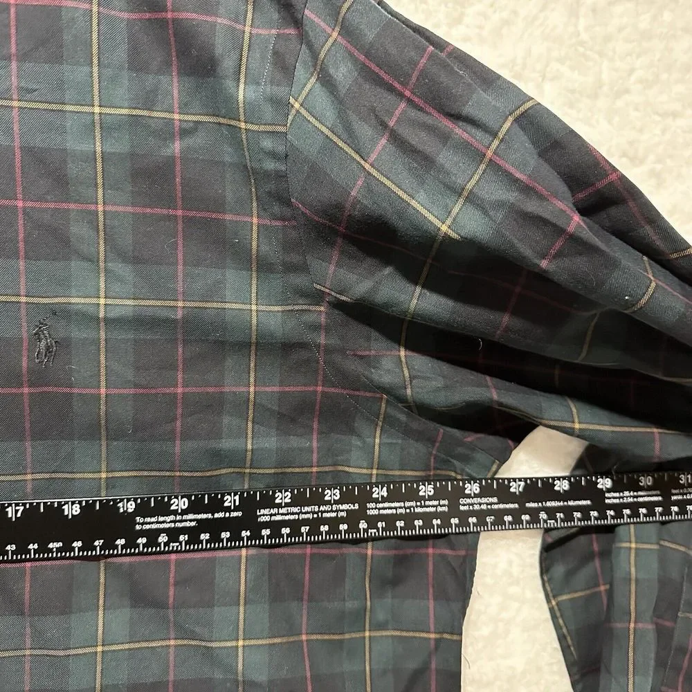 RALPH LAUREN‎ Men's Multicolor Plaid Classic Fit Button Up Size XL